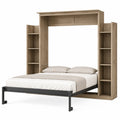 Cama de Madera con Estanterías Laterales 200x160 cm