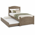 Cama nido de madera maciza con somier extraíble y colchón