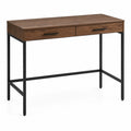 Escritorio de madera y metal con cajones 120x60x75 cm