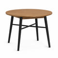 Mesa redonda de madera y metal 100 cm