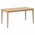 Mesa de comedor de madera maciza de roble 120x60x75 cm