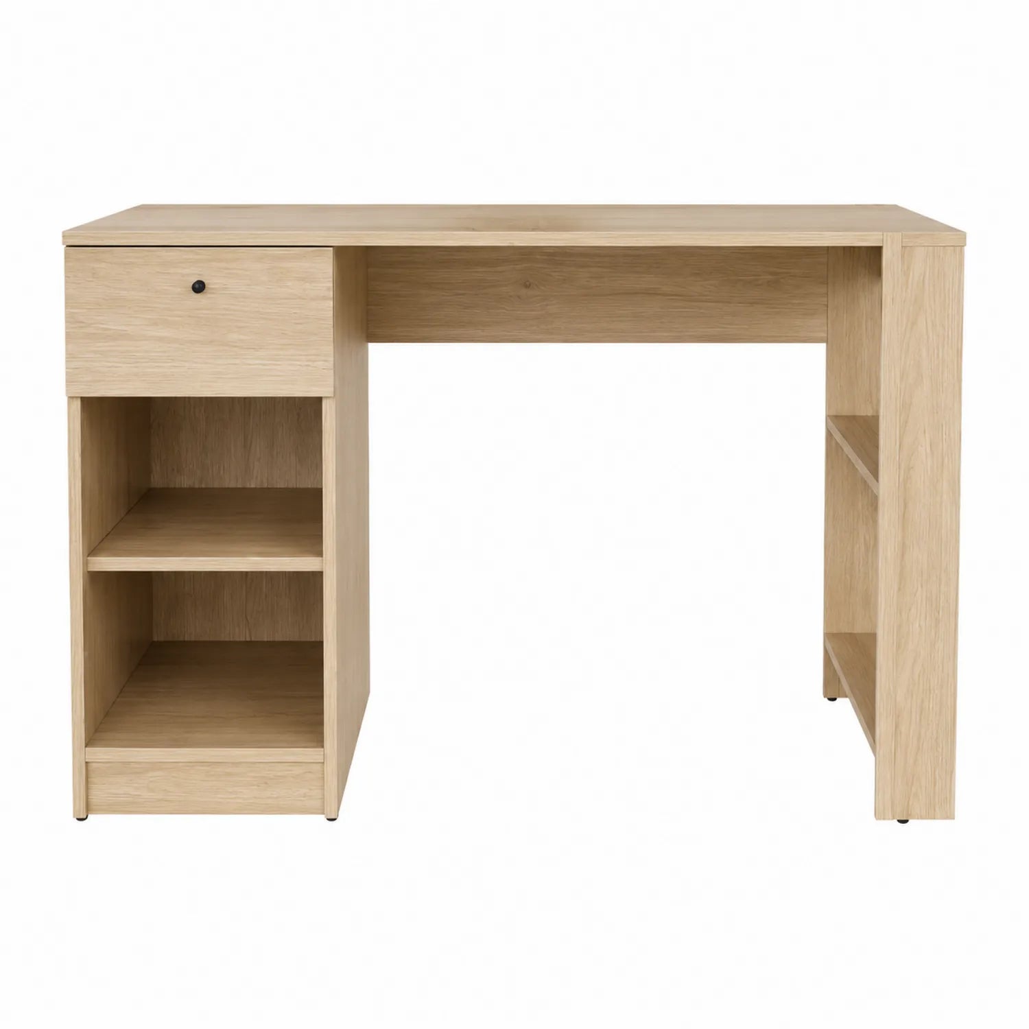 Escritorio de Madera con Cajón y Estantes 120x50x75 cm