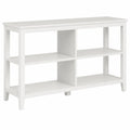 Estantería de MDF blanca con 2 estantes 120x30x80 cm