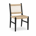 Silla de Aluminio con Asiento de Cuerda Beige