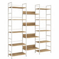 Estantería modular de metal y madera con estantes ajustables 180x200x35 cm