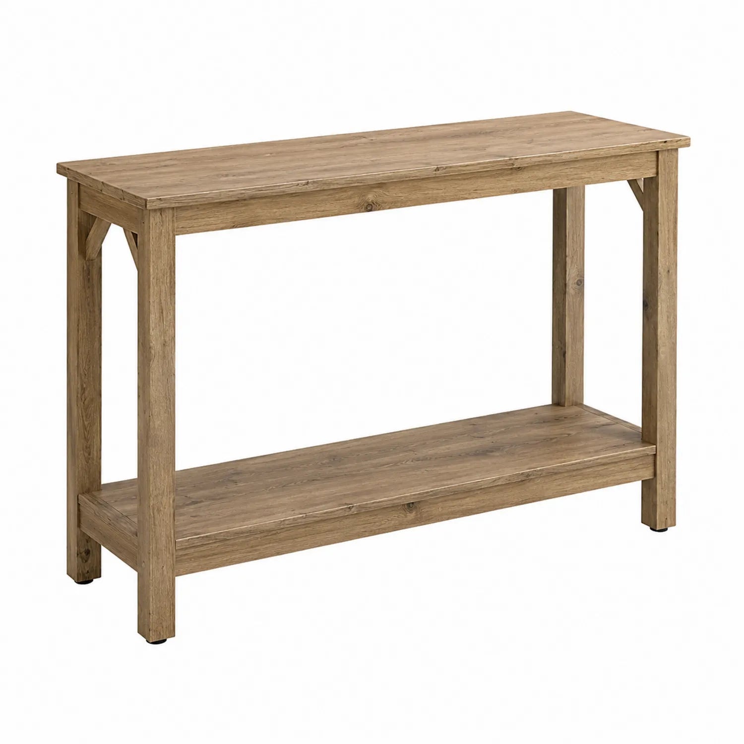 Mesa consola de madera de roble 120x30x80 cm