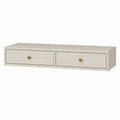 Consola flotante con 2 cajones de MDF Beige