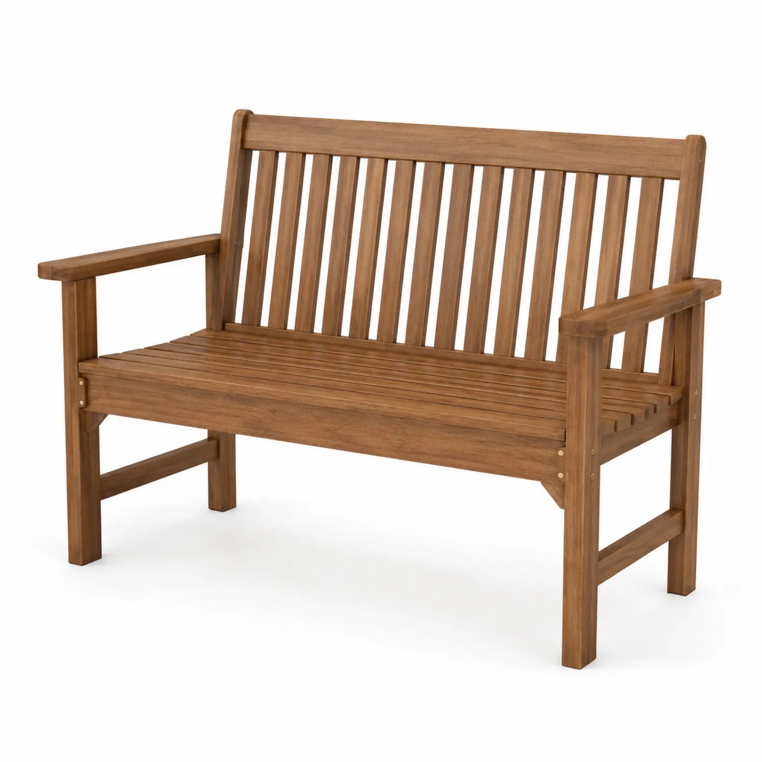 Banco de madera de teca marrón 120x60x90 cm