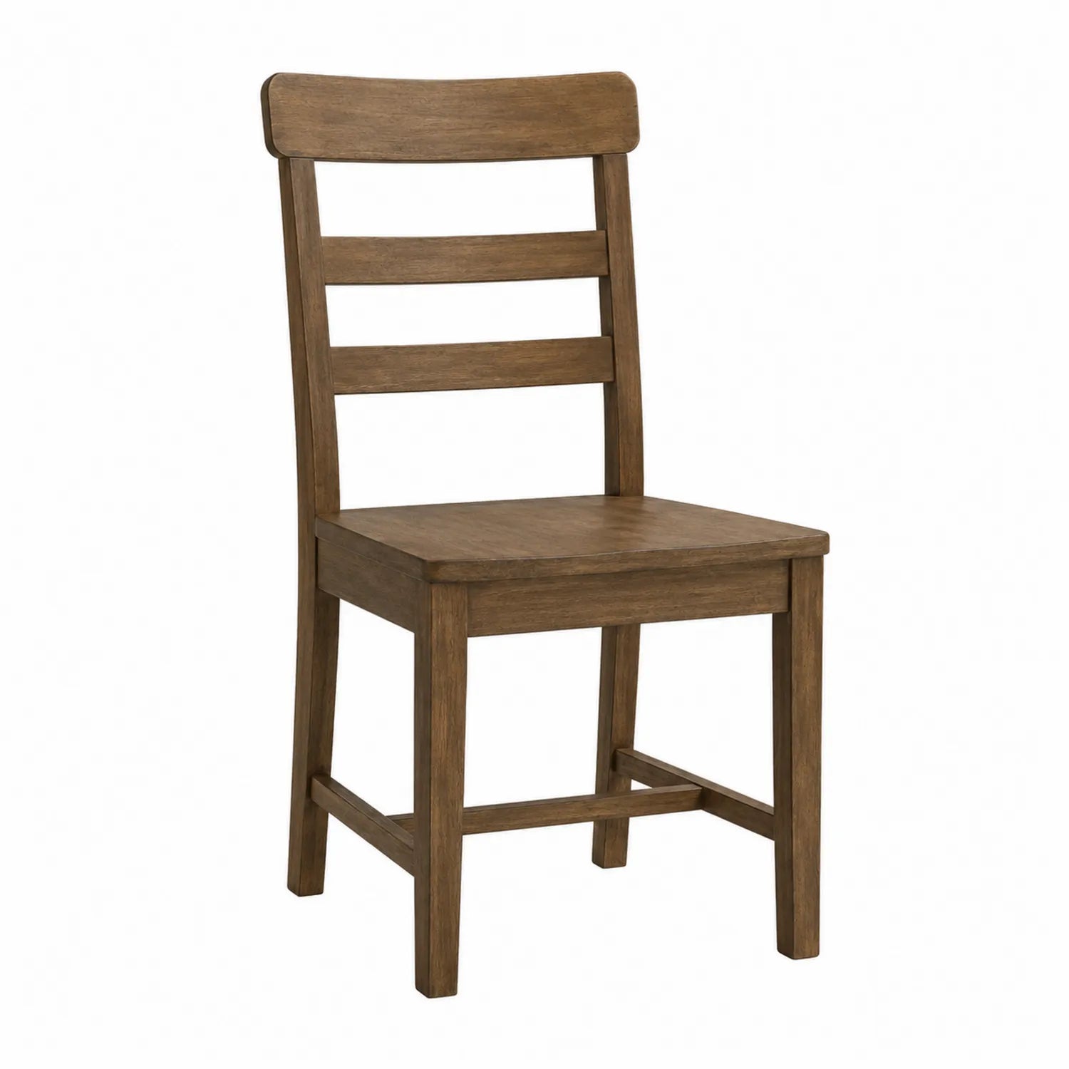 Silla de comedor de madera de roble marrón